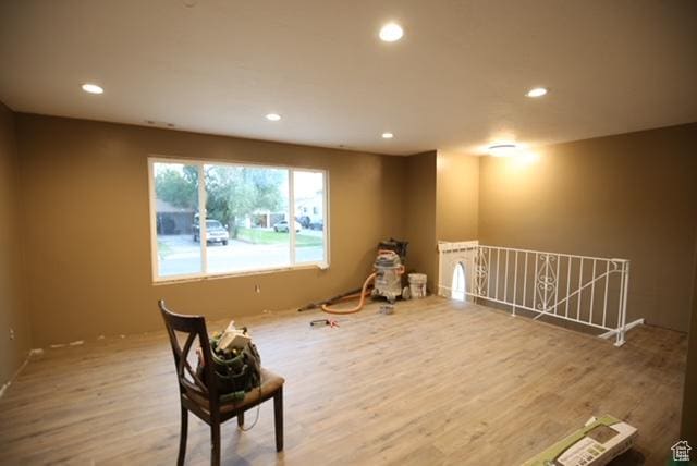 591 E Acoma Rd A-B, Unit A-B Midvale, UT 84047 - rec room with wood finished floors and recessed lighting