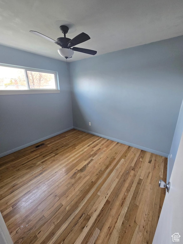 650 N 300 W Unit 206, Salt Lake City, UT 84103 - unfurnished room with light wood-type flooring and a ceiling fan