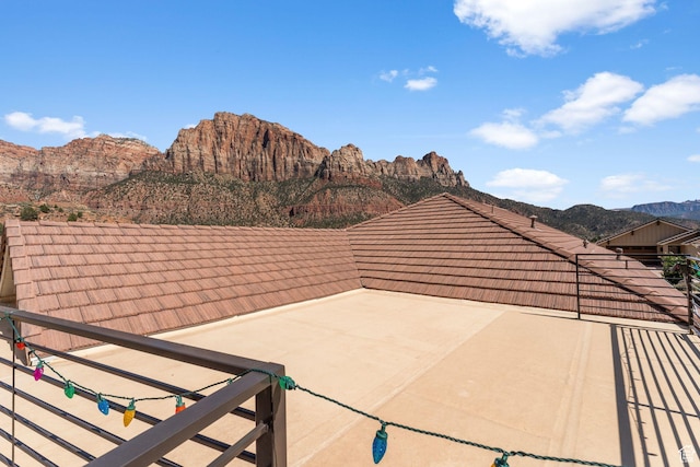 130 Matilda Ln, Springdale, UT 84767 - view of patio / terrace with a mountain view