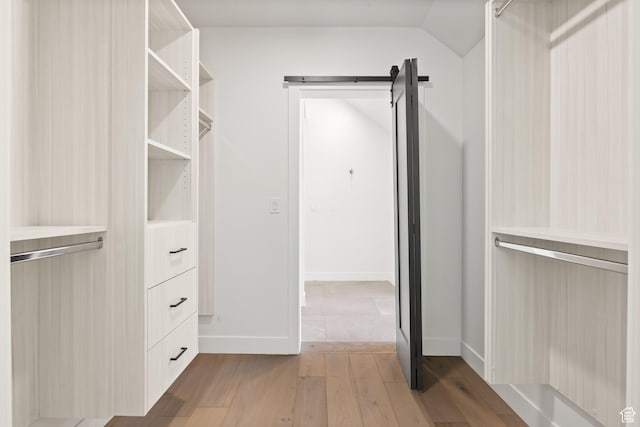 51 Daly Ave, Park City, UT 84060 - spacious closet featuring light wood-type flooring and a barn door