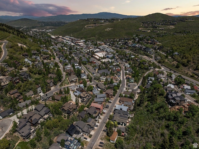 51 Daly Ave, Park City, UT 84060 - aerial overview of property's location featuring mountains and nearby suburban area