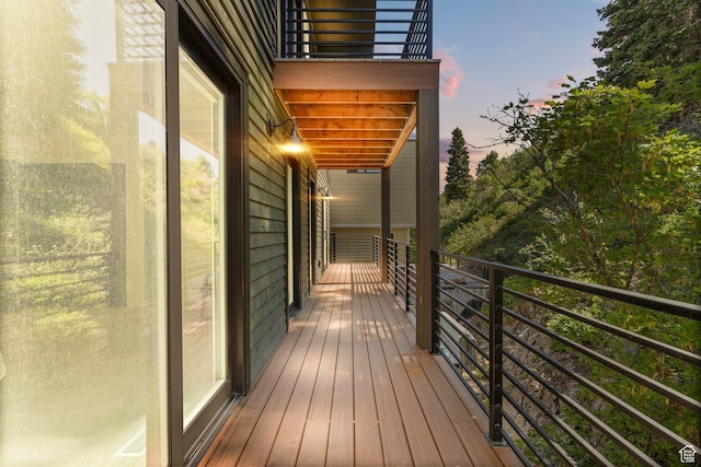 51 Daly Ave, Park City, UT 84060 - view of deck at dusk