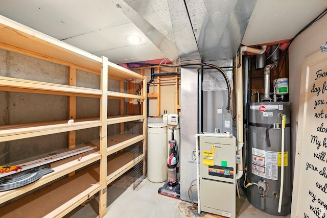1260 S Riverview Dr, Garland, UT 84312 - utility room with water heater and heating unit