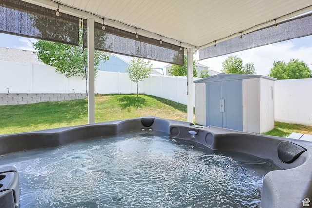 6743 W Spring Oak Dr, West Jordan, UT 84081 - unfurnished sunroom with a jacuzzi and plenty of natural light