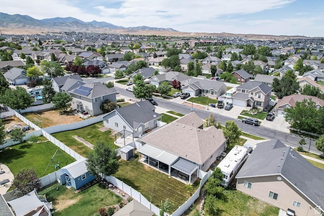 6743 W Spring Oak Dr, West Jordan, UT 84081 - aerial view of residential area featuring mountains