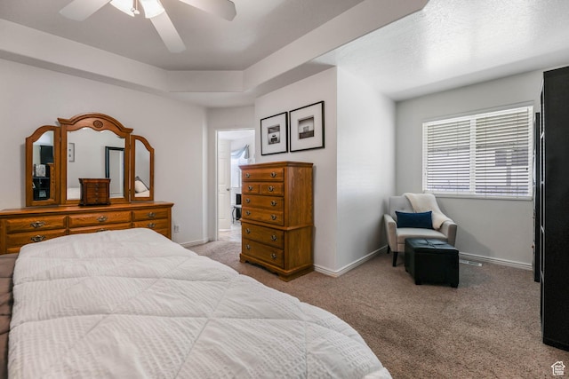 6743 W Spring Oak Dr, West Jordan, UT 84081 - carpeted bedroom featuring baseboards and a ceiling fan