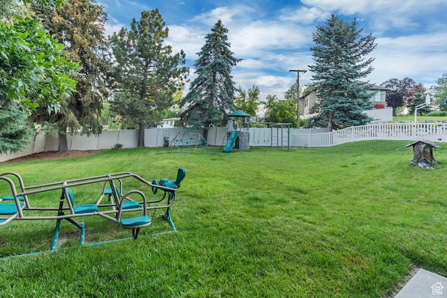 955 W Charlotte Dr, South Jordan, UT 84095 - fenced backyard with a playground