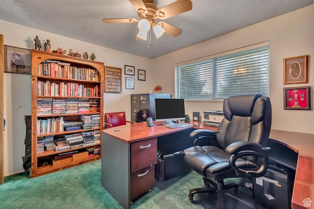 955 W Charlotte Dr, South Jordan, UT 84095 - carpeted office space with a ceiling fan