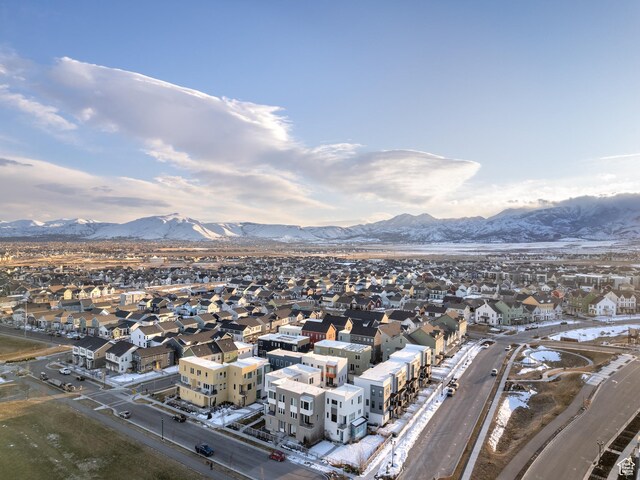 6191 W S Jordan Pkwy S Unit 286, South Jordan, UT 84009 - aerial perspective of suburban area with a mountain backdrop