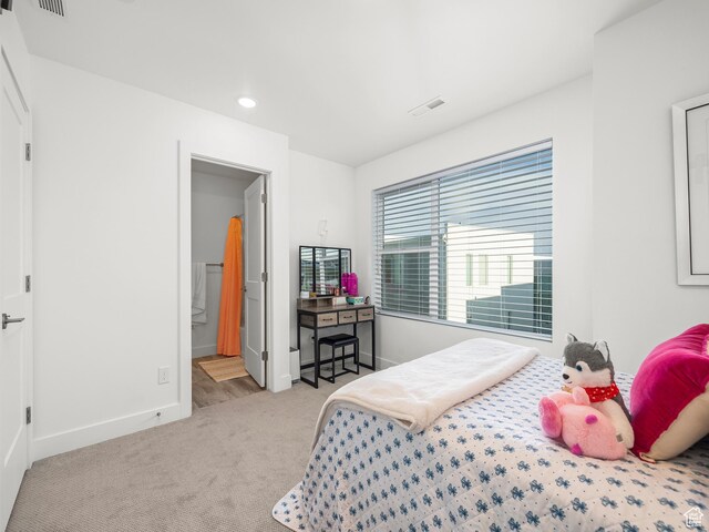 6191 W S Jordan Pkwy S Unit 286, South Jordan, UT 84009 - carpeted bedroom featuring baseboards and recessed lighting