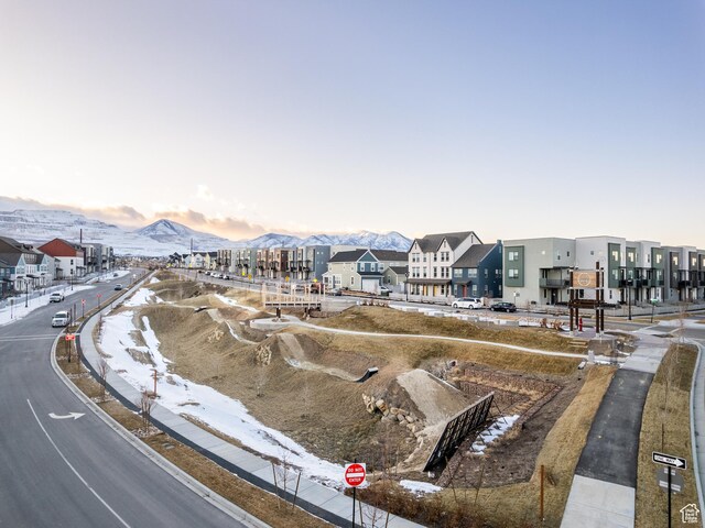 6191 W S Jordan Pkwy S Unit 286, South Jordan, UT 84009 - aerial perspective of suburban area featuring a mountainous background