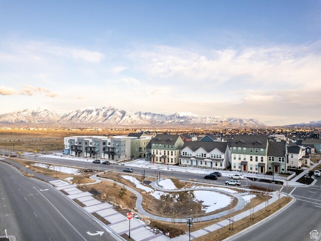 6191 W S Jordan Pkwy S Unit 286, South Jordan, UT 84009 - aerial perspective of suburban area with a mountain backdrop