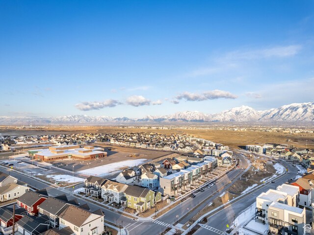 6191 W S Jordan Pkwy S Unit 286, South Jordan, UT 84009 - aerial perspective of suburban area featuring a mountainous background
