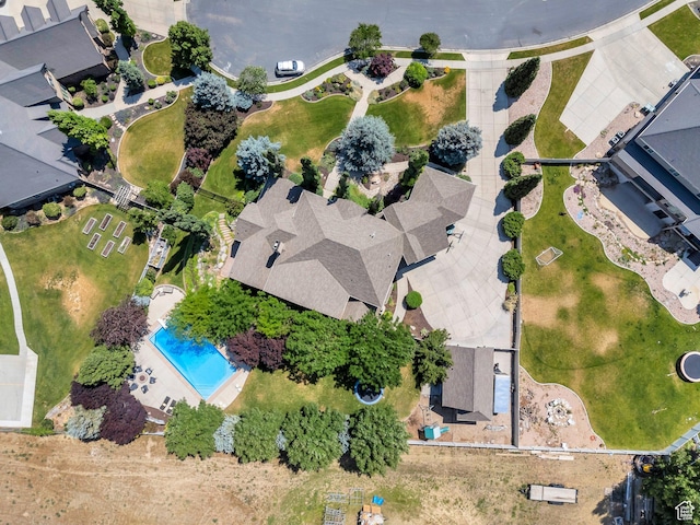 9967 N 6670 W, Highland, UT 84003 - bird's eye view of a pool area