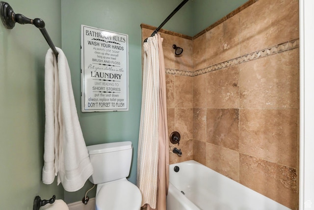 9967 N 6670 W, Highland, UT 84003 - full bath featuring toilet and shower / bath combination with curtain
