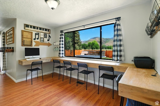 130 Summit Dr, Smithfield, UT 84335 - office space with wood finished floors and a textured ceiling