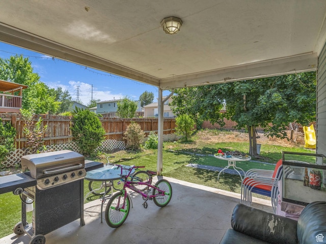 6126 S Middlewood Cir W, Salt Lake City, UT 84118 - view of patio with grilling area