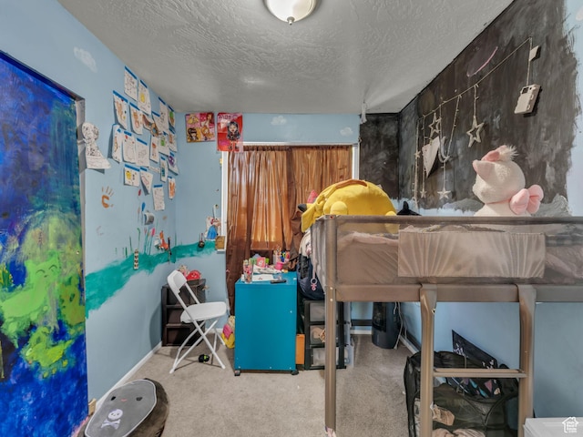 6126 S Middlewood Cir W, Salt Lake City, UT 84118 - carpeted bedroom featuring a textured ceiling and baseboards