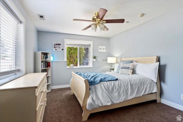 1430 W 6720 S, West Jordan, UT 84084 - bedroom featuring dark carpet and ceiling fan