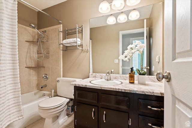 1430 W 6720 S, West Jordan, UT 84084 - full bath featuring shower / tub combo, vanity, and tile patterned flooring