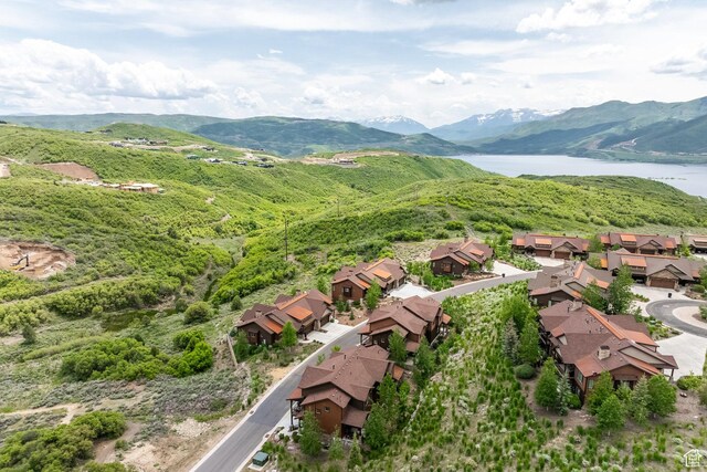 1773 E Longview Dr, Hideout, UT 84036 - aerial view of residential area featuring a water and mountain view