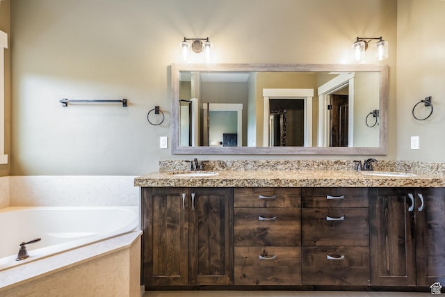 1773 E Longview Dr, Hideout, UT 84036 - full bathroom with double vanity and a garden tub