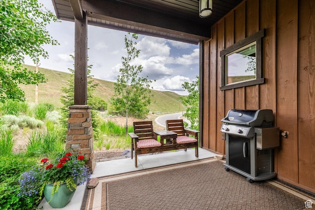 1773 E Longview Dr, Hideout, UT 84036 - view of patio with area for grilling and a mountain view