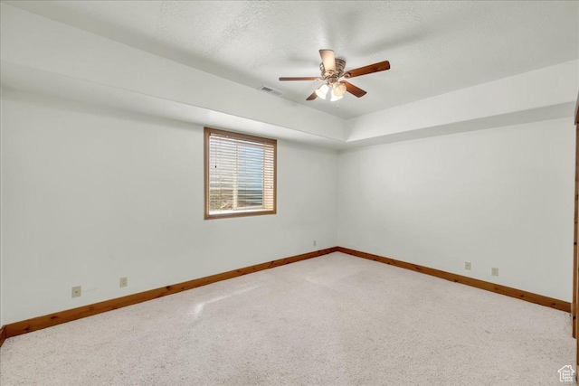 393 N Crestline Cir, St George, UT 84790 - empty room with a ceiling fan, carpet flooring, and a textured ceiling
