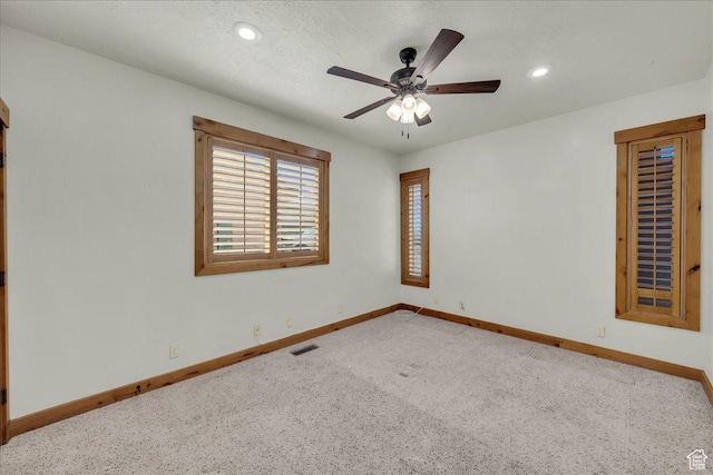 393 N Crestline Cir, St George, UT 84790 - unfurnished room featuring carpet, ceiling fan, and recessed lighting