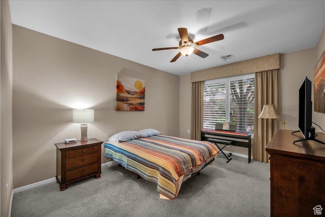 1621 W Wonderstone Dr, St George, UT 84790 - bedroom with carpet and a ceiling fan