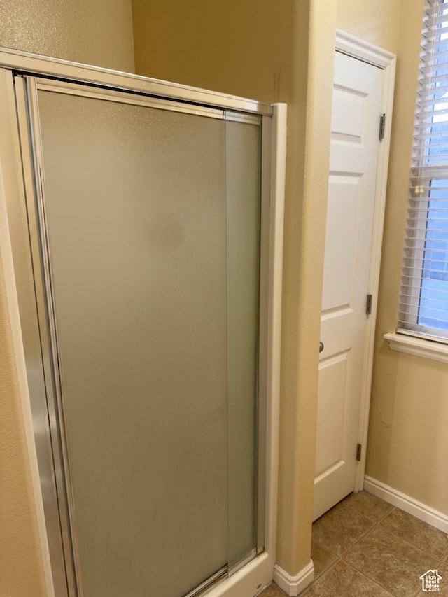 1513 W 190 N, Pleasant Grove, UT 84062 - bathroom featuring a shower stall, tile patterned floors, and healthy amount of natural light
