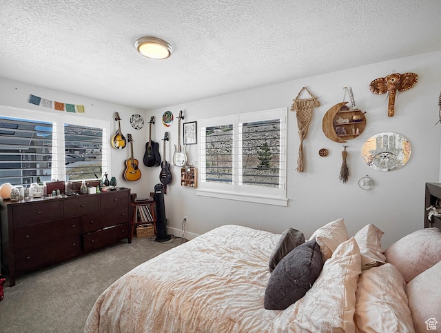 3052 N Mountain Rd, North Ogden, UT 84414 - carpeted bedroom featuring a textured ceiling