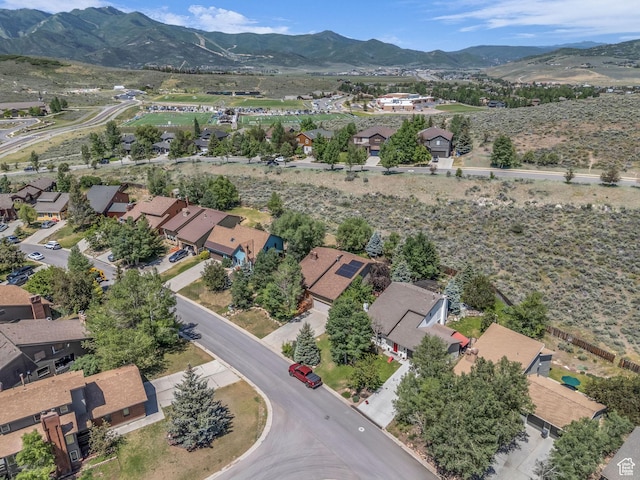 789 Richmond Dr, Park City, UT 84098 - aerial view of property's location with a mountainous background and nearby suburban area