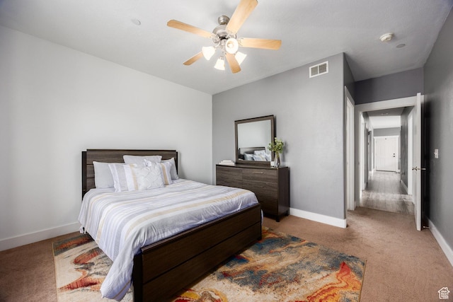 136 W Spring Hill Way Unit 801, Saratoga Springs, UT 84045 - carpeted bedroom with baseboards and ceiling fan