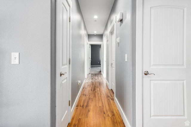 136 W Spring Hill Way Unit 801, Saratoga Springs, UT 84045 - corridor with light wood-style flooring and recessed lighting