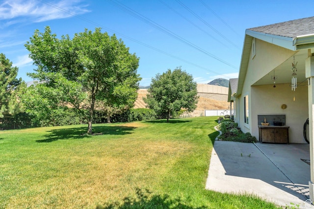 1408 W Westbridge Dr S, Provo, UT 84601 - view of grassy yard with a patio area