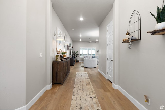2723 S Varano Way, St George, UT 84770 - corridor with light wood-type flooring and recessed lighting