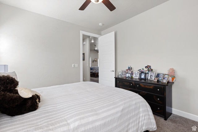 2723 S Varano Way, St George, UT 84770 - carpeted bedroom featuring baseboards and a ceiling fan