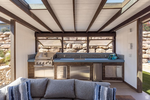 2723 S Varano Way, St George, UT 84770 - view of patio / terrace with area for grilling and a sink
