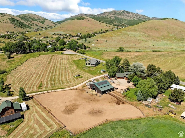 409 N 9000 E, Huntsville, UT 84317 - aerial view of property's location featuring rural landscape and a mountainous background