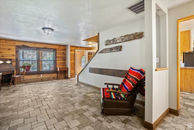 409 N 9000 E, Huntsville, UT 84317 - sitting room with wooden walls and a textured ceiling