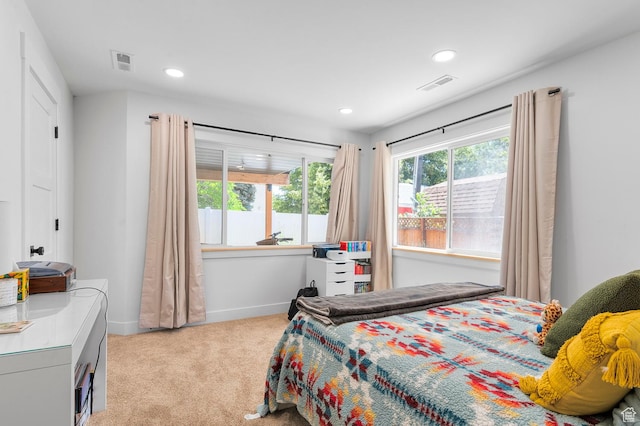 2317 N Timpview Dr E, Provo, UT 84604 - bedroom featuring light colored carpet and recessed lighting