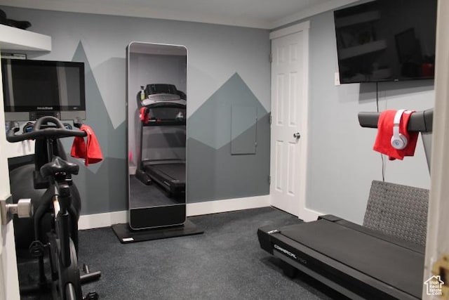 1268 E Edenbrook Dr, Sandy, UT 84094 - exercise room with baseboards
