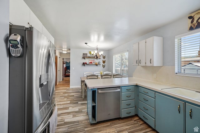451 S 200 E, Heber City, UT 84032 - kitchen featuring stainless steel appliances, plenty of natural light, a peninsula, and light countertops