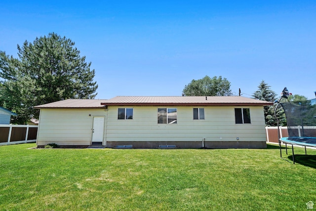 451 S 200 E, Heber City, UT 84032 - back of property featuring a trampoline and a metal roof