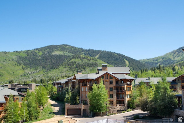 2431 W High Mountain Rd Unit 504, Park City, UT 84098 - mountain view featuring a heavily wooded area
