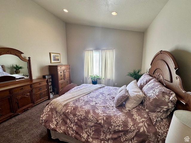 12413 S Andreas St W, Riverton, UT 84065 - carpeted bedroom with lofted ceiling and recessed lighting