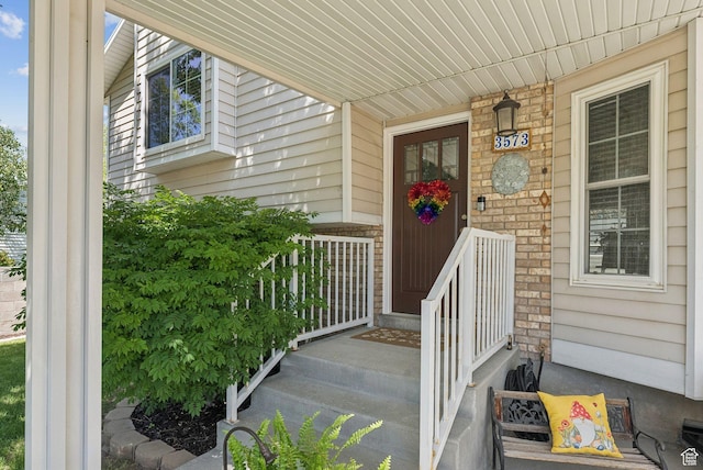 3573 S Deann Dr W, West Valley City, UT 84128 - property entrance featuring brick siding