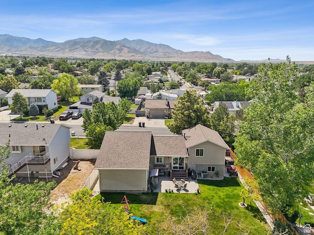 3573 S Deann Dr W, West Valley City, UT 84128 - aerial view of residential area featuring a mountain backdrop