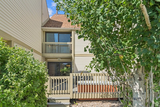 171 Dunlop Ct, Park City, UT 84060 - rear view of property with a shingled roof